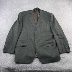 VINTAGE Lauren Ralph Lauren LRL Jacket Mens 46R Green Wool Sport Coat Blazer‎
